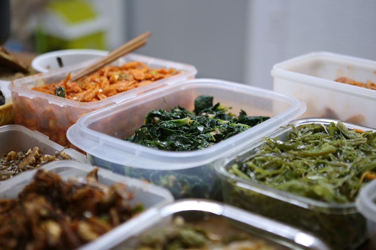 Healthy meal preparation with balanced nutrition